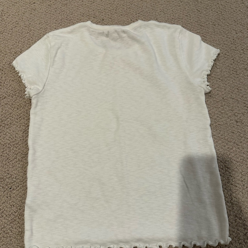 Madewell Ruffle Baby Tee - Picture 2 of 3